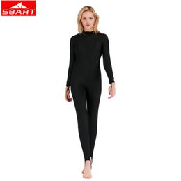Wetsuits Drysuits SBART Full Body Duikpakken Voor Vrouwen Lycra UPF 50 Surfen Snorkelen Wetsuits Vrouwelijke Zwemmen Badpak met Pad 230612