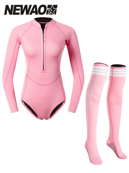 Combinaisons étanches Scubatrek Combinaison de plongée à manches longues Protection solaire pour tout le corps Maillot de bain Pantalon Style Surf Snorkeling Suit Dive 230612