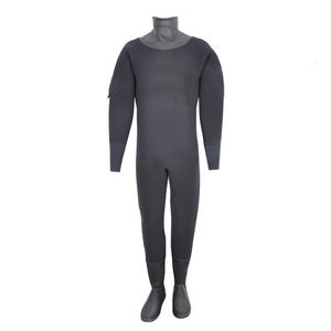 Wetsuits Droogpakken YONSUB op maat gemaakt 8 mm warm waterdicht duikend droogpak Hight Density neopreen droogpak met laarzen Kayak Sailing Back Zipper 230621