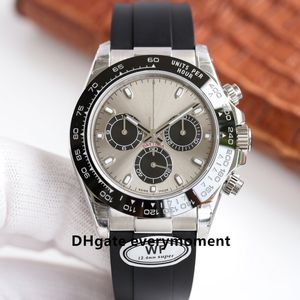 WF Montres pour hommes fabriquées en usine 116500 40 mm ETA7750 Mouvement Veilleuse étanche Montre mécanique automatique Saphir Acier inoxydable Minuterie en céramique Montres-bracelets-1