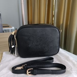 Echte lederen vrouwen favoriet SoHos Disco Bags Fashion G Luxe ontwerpers kleine vierkante franjes crossbody schoudertas mode dames munt portepacks