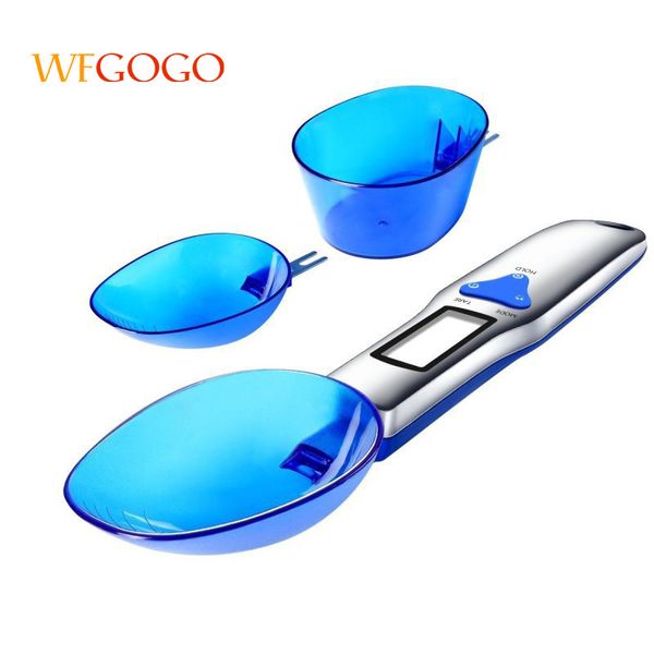 Wfgogo Gram Electronic Cuillère Poids Volumn Food Scale 3PCS / Set 300g / 0.1G Portable LCD Digital Cuisine Échelle Spoon Y200328