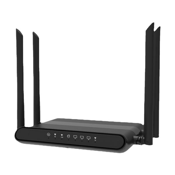 WG108 routeur Wifi sans fil domestique 2.4G 5G double bande 1200 Mbps Gigabit LAN large couverture 16 mo Flash 128 mo RAM