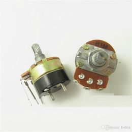 WH138 potentiomètre simple à trois broches B1M B105 avec interrupteur gradateur longueur de la poignée 15mm