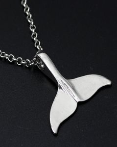 Pendentif queue de baleine en alliage, symbole Orcinus Orca Beluga Marine Moby Dick Killer Lucky Fluke Necklace2532156