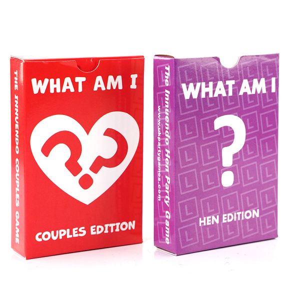 En gros, jeu de cartes What Am I, édition poule, édition pour couples, jeu pour couples, cadeau de Saint-Valentin, anniversaire, petit ami, petite amie, mari, femme, cadeau d'amour