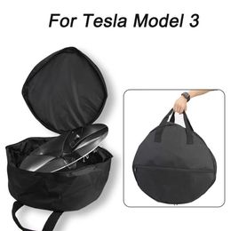 Sac de rangement pour capuchon de roue pour Tesla modèle 3 sac de rangement Portable en tissu Oxford capuchon de roue sac de transport Protctor