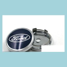 Enjoliveurs de roue 4Pcs / Lot Capuchon de moyeu central de roue de voiture pour Ford Er 60Mm Abs Styling Sticker Badge Ers Dust-Proof White / Blue Drop Delivery 20 Dhvcr