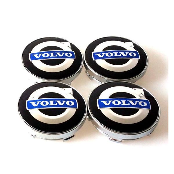 Cubiertas de ruedas 4 unids / set 60 mm Aleación Voo Center Caps Hub Er Emblema de automóvil Insignia Azul C30 C70 S40 V50 S60 V60 V70 S80 Entrega de gotas Automóvil Ot4Mb