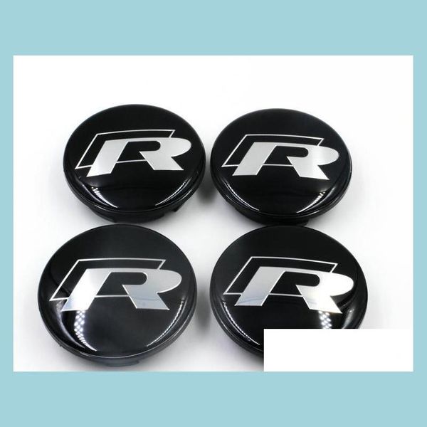 Enjoliveurs de roue 4pcs / Set Centre de roue de voiture HUP CAP Emblème Logo Stickers Dust Ers Décoration 65mm Autocollants Accessoires Drop Livraison 2022 M Dhovj