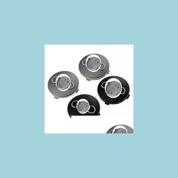 Enjoliveurs 4Pcs Moyeu De Roue Ers 60Mm Capuchon Central Abs Noir Sier Caps Pour A3 A4L Q3 Q7 Drop Delivery 2022 Mobiles Motos Pièces Whe Dhdq7