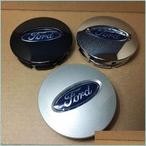 Enjoliveurs pour Ford Edge Explorer Centre de moyeu de roue Cap Case Ers Emblem 66Mm Galvanoplastie / Argent / Noir 4Pcs / Set Drop Delivery 2022 Mo Dh6Ng