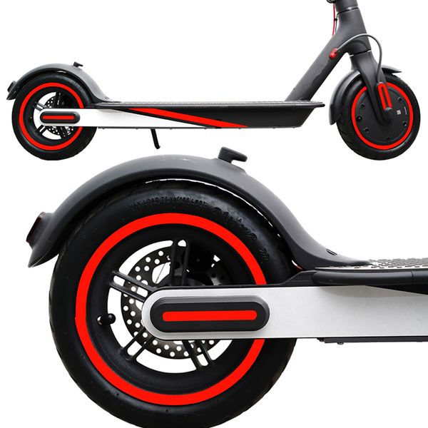 Sticker réfléchissant protecteur du moyeu de roue pour Xiaomi M365 Pro 1s Scooter électrique Wheel Sticke Pièces Scooter ACCESSOIRES