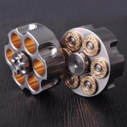 Rueda Metal Puro Latón Descompresión Juguete EDC Desmontable Ocio Dedo Metal Fidget Spinner Regalo 240312