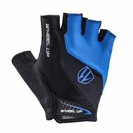 WHEEL UP Guantes de ciclismo de medio dedo transpirables MTB bicicleta de montaña guantes de bicicleta hombres mujeres deportes guantes cortos ropa de ciclismo 291C