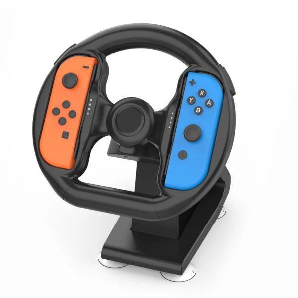 Roues pour Nintendo Switch OLED Racing Game NS, accessoire de volant, fixation de contrôleur avec 4 ventouses pour Joycon Compatible