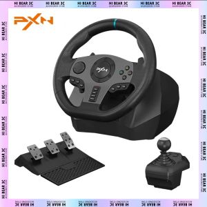 Roues PXN V9 GAME RACHING Wheel Gaming Racing Wheel Simracing pour PS4 / PS3 / Xbox One / PC Windows / Nintendo Switch / Xbox Series S / X 270 ° / 900 °