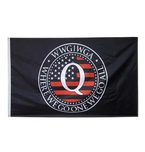 Là où nous allons un, nous allons tous les drapeaux Q Impression numérique 100D Polyester avec laiton grommets tissu 5770268