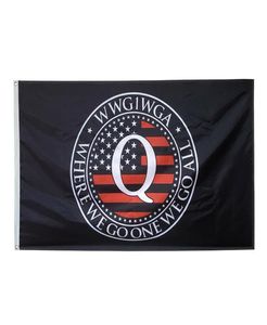 Là où nous allons un, nous allons tous les drapeaux Q Impression numérique 100D Polyester avec laiton grommets tissu 4758795