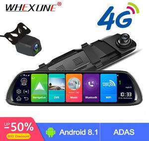 WHEXUNE 4G Android coche DVR 10 Stream espejo retrovisor FHD 1080P ADAS cámara de salpicadero cámara grabadora de vídeo registrador automático Dashcam GPS9764784