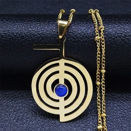 Whirlpool Cho Ku Rei opale 14K chaîne en or collier Reiki Protection guérison Chokurei collier bijoux cadenas mujer