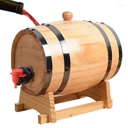 Barriles de envejecimiento de whisky con dispensador de grifo, barril de vino de madera, roble en miniatura para cócteles añejos, ron, Bourbon