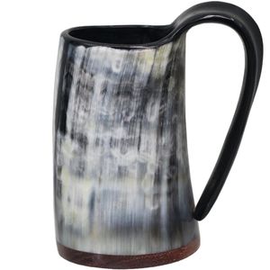 Whisky S Verres Réel Tasse Tasse En Verre Gobelet Corne De Vin Viking Tasses À Boire Avec Base De Séquoia T200506301r