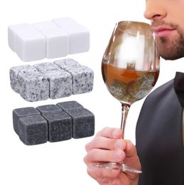 Piedras de hielo para whisky, piedras enfriadoras reutilizables para whisky, vino, Enfriador de whisky, accesorios para Bar