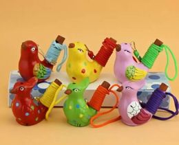Whistle Spotted Bird Warbler Ceramicet Cerámico Activado en agua Sound Decoración para el hogar Toy educativo para niños