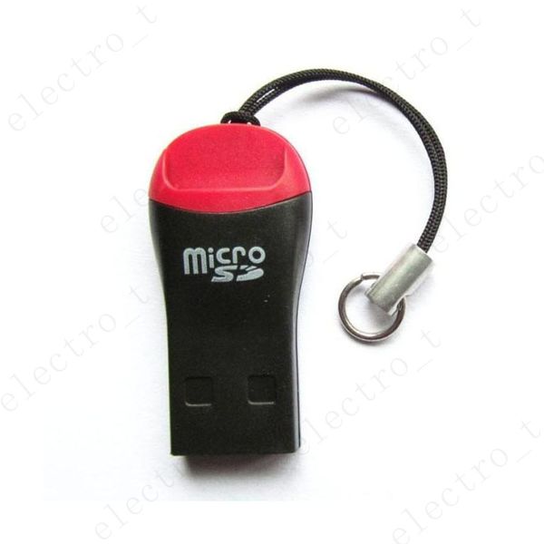 Whistle USB 2.0 Lector de tarjetas de memoria T-Flash TF Micro SD Card Reader Transmisión Slim Mini M2