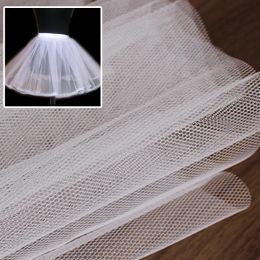 Wit 100D-180D Versterkte grof net, hard net, zes mesh mesh-stof, trouwjurk, babyrok, accessoires, gaasstof.
