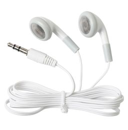 Blanc 3.5mm Jack Stéréo Écouteurs Écouteurs Jetables Dans L'oreille Écouteur Casque pour Musée Bibliothèque Scolaire