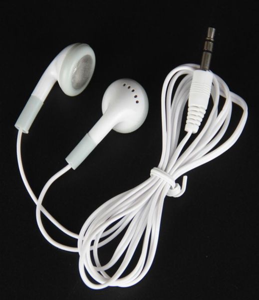 Écouteurs jetables blancs à faible coût, 35mm, casque d'écoute pour musée, école, bibliothèque, avion, Bus, Train, hôpital 2081839
