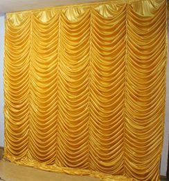 Blanc 3m6m Ice Tricot plissé Swag Curtain de fond 1PCS MOQ avec pour WeddingBanquetel Use5430038