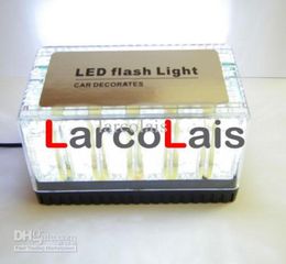 Wit 48 LED 12V Autodak Flash Stroboscoop Magneten Noodlamp EMS Light Shell Knipperende 48LED Lights8313915
