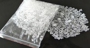 White 500pcs 8 mm petite taille Tatouage professionnel tasse à encre Caps Plastic Transparent Pigment Cap Cape Tattoo Machine Accessoire4839894