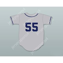 Blanc 55 DANNY MCBRIDE KENNY POWERS SEATTLE BASEBALL JERSEY EASTBOUND Cousu