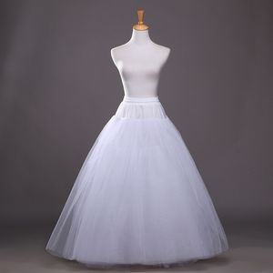 Jupons de mariée trapèze blancs, 4 couches, jupe en Tulle, accessoires de mariage, sous-jupe longue Simple pour femmes