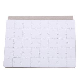 Wit A5 Sublimatie Puzzel DIY Producten Sublimaties Blanco Puzzels White Jigsaw 40pcs / 80 stks Warmtedruk Transfer Handgemaakte Geschenken Te koop 15 * 20cm