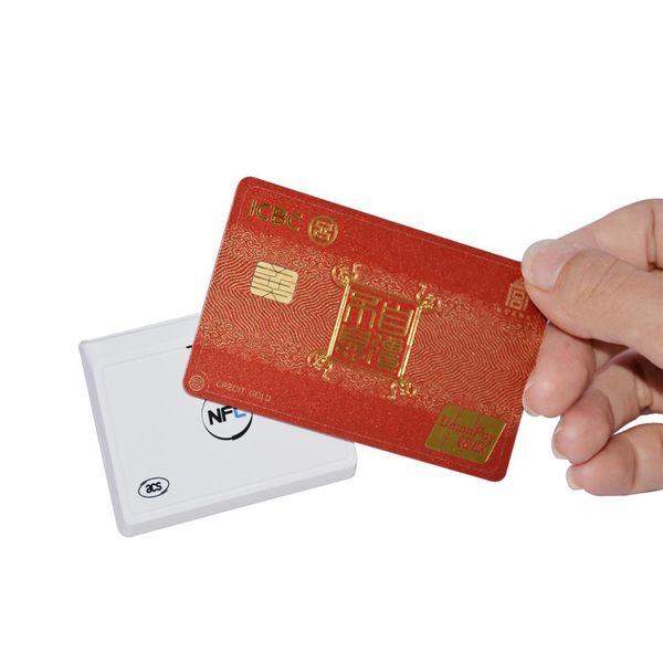 White ACS ISO 14443 Bluetooth NFC Smart Card Reader Periférico Periférico incorporado ACR1311U-N2210A