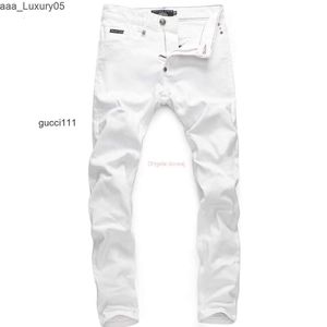 Blanco amari amirl amirlies am amis imiri amiiri AM Ropa de diseñador es Jeans Pantalones de mezclilla es Moda Moda para hombre Pp Slim Pure Fit Jeans de pierna pequeña Pan largo 8PJT