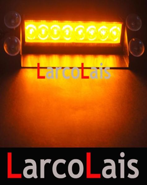 Blanc ambre 8 LED lumière stroboscopique voiture Flash avertissement clignotant pompiers antibrouillard 5789418