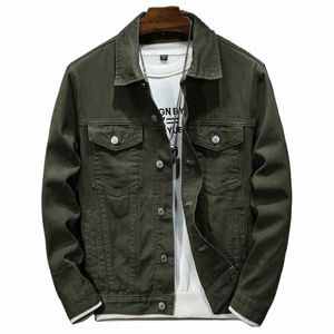 Blanco Armygreen Classic Vintage Denim Jacket Men's Street Fi Abrigo casual japonés Marca masculina Jean Chaquetas Tallas grandes 5XL w0nZ #