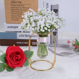 Souffle de bébé blanc fleurs artificielles Real Touch Fake Gypsophile Faux Plantes pour le bouquet de fleurs de mariage DIY Floral Arrangement