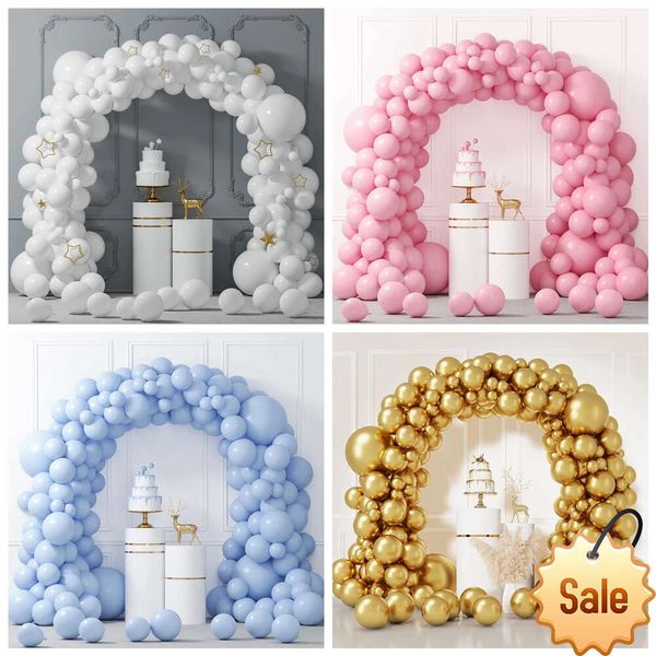 Kit d'arc de guirlande de ballons blancs, décoration de fête d'anniversaire pour fille et garçon, mariage, révélation du sexe, baptême, réception-cadeau pour bébé, décoration de fête, fournitures de vacances