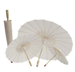 Blanc bambou papier parapluie Parasol danse mariage nuptiale fête décor mariée mariage Parasols papier blanc parapluies SN398