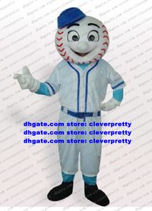 Traje de mascota de hombre de béisbol blanco Mascotte Traje de personaje de dibujos animados para adultos Artículos promocionales Exposición comercial No.526