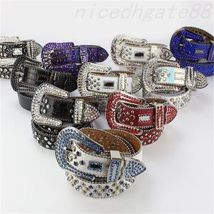 Witte riem ontwerper mens bb riemen diamant cintura glanzende diamanten gesp partij retro stijlvolle cinture coole meisjes taille jeans designer riemen modieuze ga05