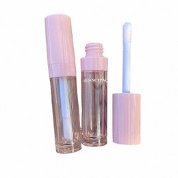 Blanc grande baguette brosse Lip Gloss Tubes rechargeables baume à lèvres bouteilles clair brillant à lèvres Ctainers réutilisable rouge à lèvres bouteille 9ml E6FF #