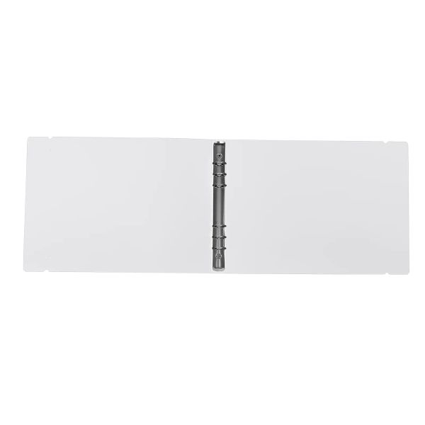 Liant blanc liant A4 Bélors de classe mo-lice de feuille de feuille de carnet de couverture de couverture plastique
